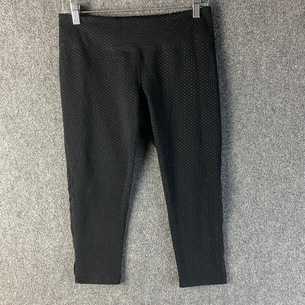 Zella Capri Leggings Medium Women's Stretch Black Compression Adults M